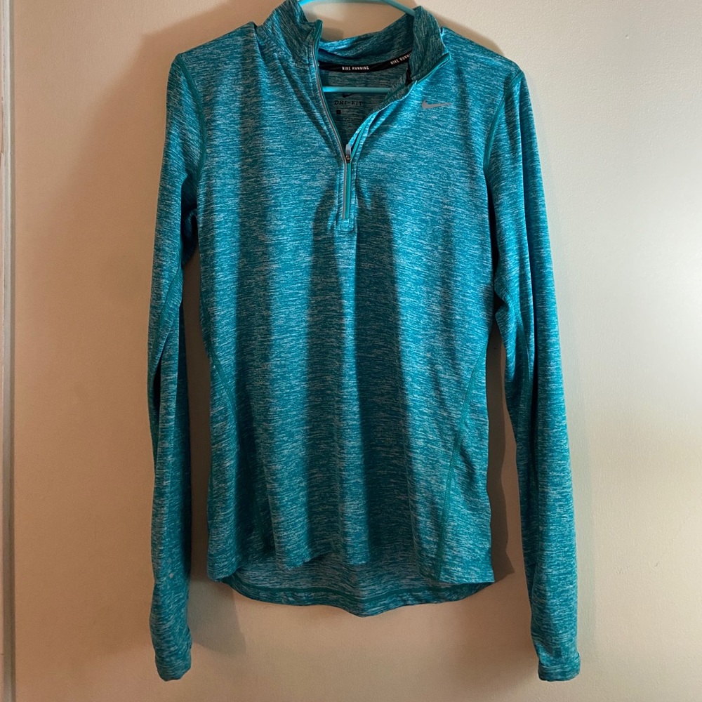 Blue-Torquise Nike Quarter Zip Medium